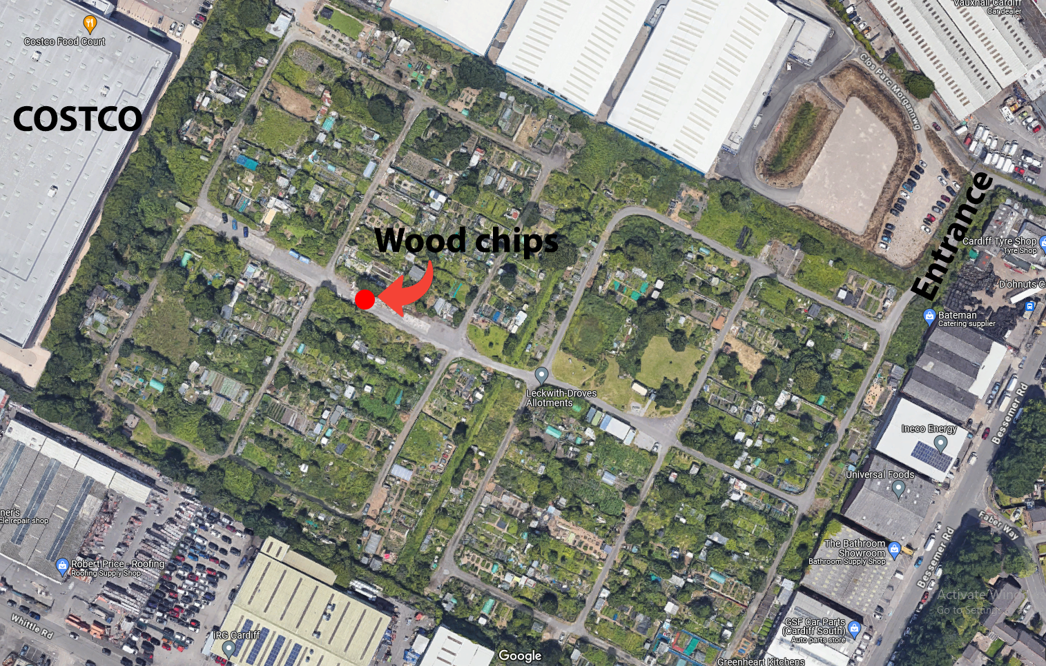 wood chips map